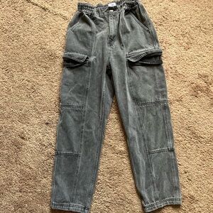 Simple Society Scrunched Waist High Waisted Jeans